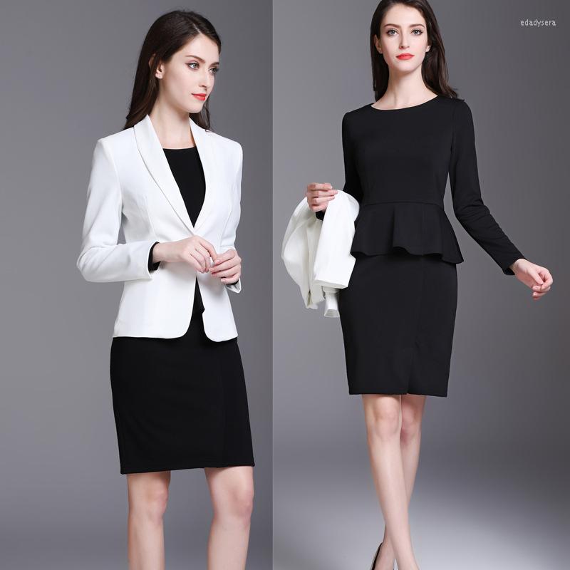 Work Dresses Japanese And Kore Business Wear Women' Suits Spring Autumn Winter Fashion Skirt Ol Small Suit Dress Two-Piece Set, Elastic black dress
Work Dresses Japanese And Kore Business Wear Women' Suits Spring Autumn Winter Fashion Skirt Ol Small Suit Dress Two-Piece Set, Elastic black dress