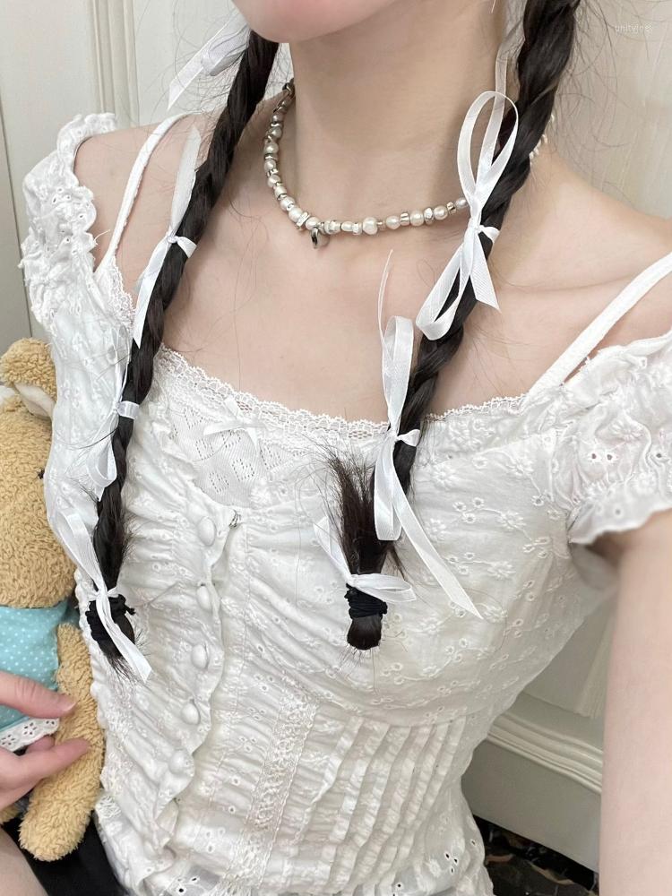 Women' T Shirts Deeptown Vintage White Women Harajuku Kawaii Slim Puff Sleeve Tees Elegant Casual Simple Crop Tops Y2K Aesthetic 2000s
Women' T Shirts Deeptown Vintage White Women Harajuku Kawaii Slim Puff Sleeve Tees Elegant Casual Simple Crop Tops Y2K Aesthetic 2000s