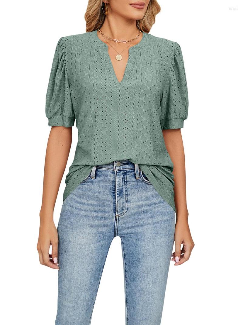 Women's Blouses Women S Puff Short Sleeve Blouse T-shirts 2023 Summer Solid Color V Neck Cutout Shirt Loose Fit Tunic Top Streetwear, A-dark green
Women's Blouses Women S Puff Short Sleeve Blouse T-shirts 2023 Summer Solid Color V Neck Cutout Shirt Loose Fit Tunic Top Streetwear, A-dark green