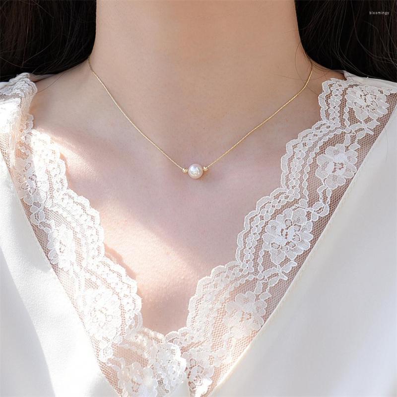 Chains 2023 Korean Fashion Natural Pearl Necklace Women's Minimalist Temperament Fresh Gorgeous Party Jewelry Gift
Chains 2023 Korean Fashion Natural Pearl Necklace Women's Minimalist Temperament Fresh Gorgeous Party Jewelry Gift