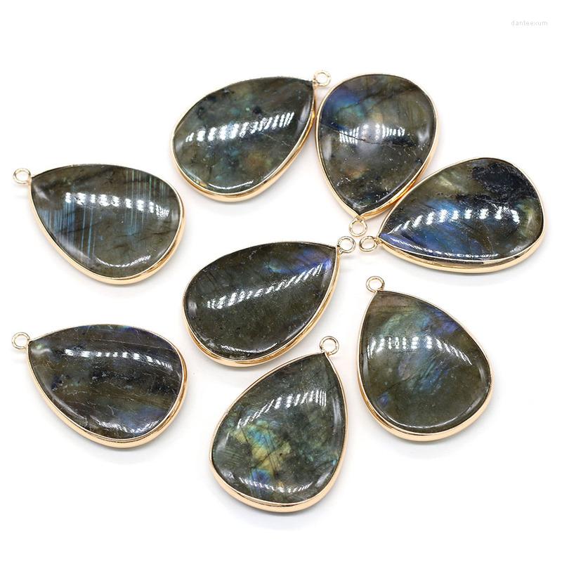 Pendant Necklaces Natural Flash Labradorites Fashion Water Drop Shape Charms For DIY Jewelry Birthday Gift Size 22x40mm 
Pendant Necklaces Natural Flash Labradorites Fashion Water Drop Shape Charms For DIY Jewelry Birthday Gift Size 22x40mm