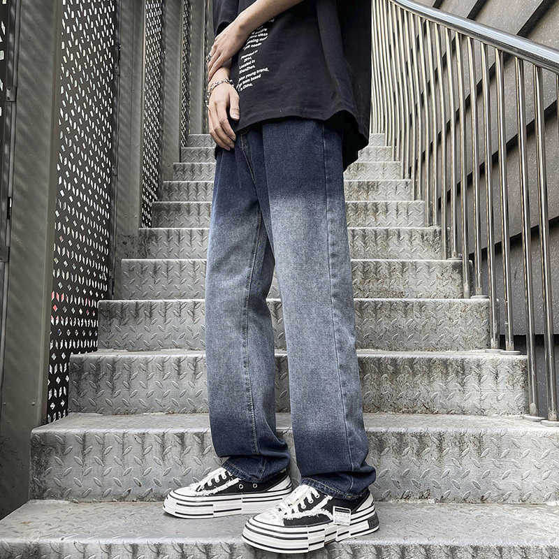 Men's Jeans 2023 New Korean Fashion Gradient Men's Straight Jeans High Street Style Wide Jeans for Men Unisex Denim Pants Y23, Black
Men's Jeans 2023 New Korean Fashion Gradient Men's Straight Jeans High Street Style Wide Jeans for Men Unisex Denim Pants Y23, Black