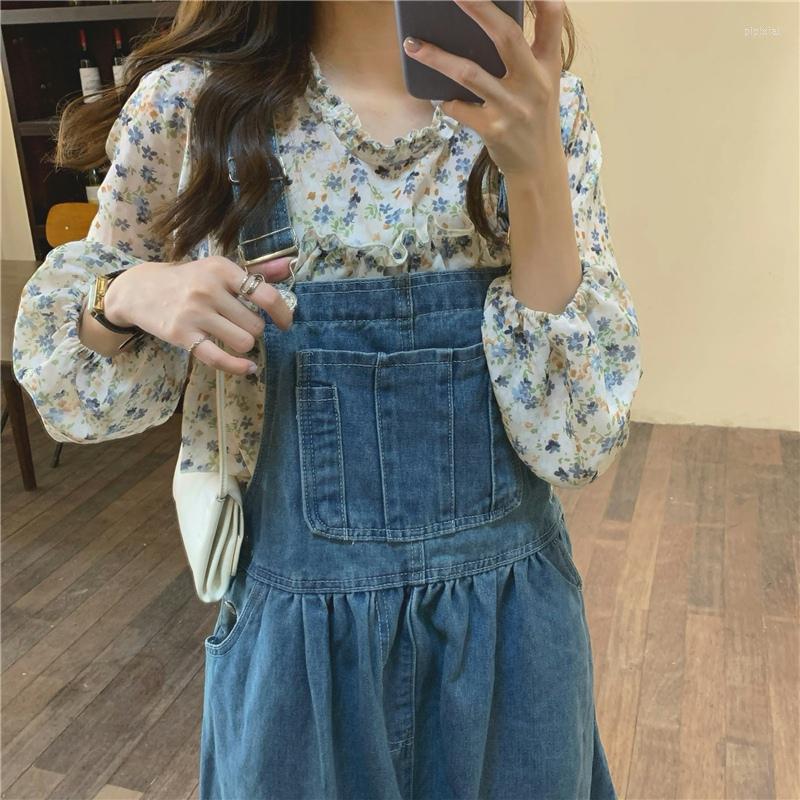 Work Dresses French Ruffle Floral Shirt With High Waist Loose Denim Belt Skirt Two-piece Set
Work Dresses French Ruffle Floral Shirt With High Waist Loose Denim Belt Skirt Two-piece Set