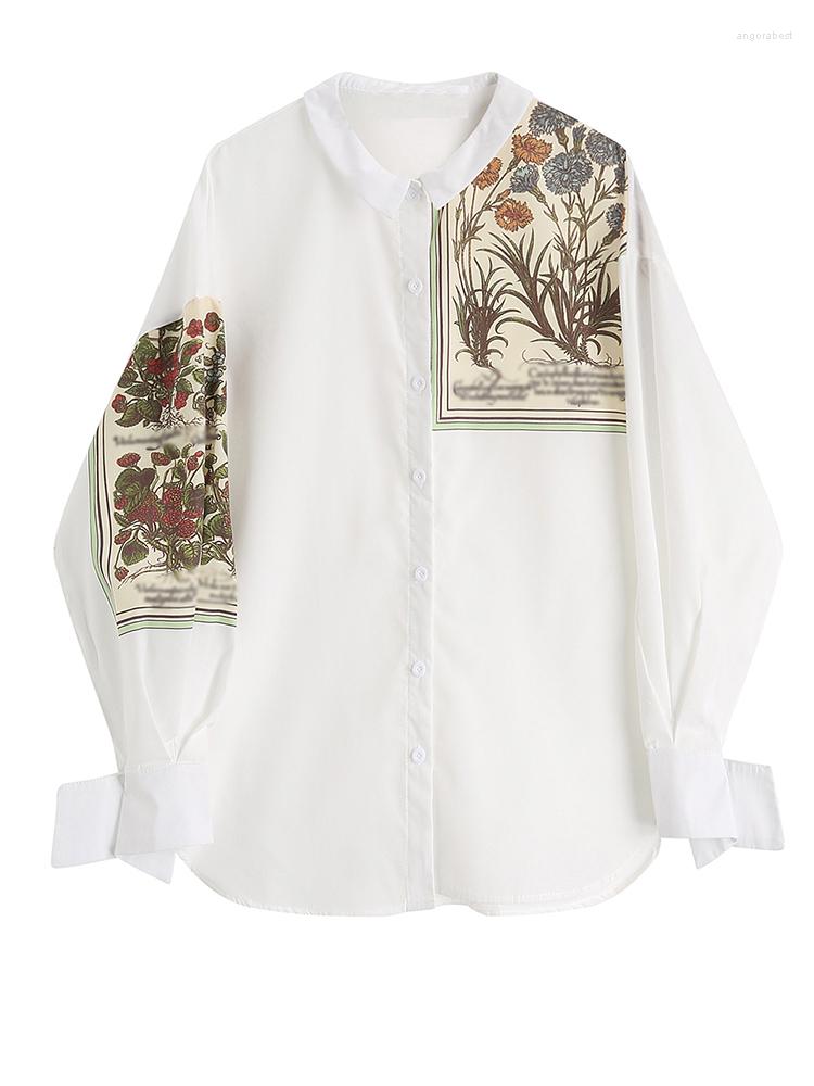 Women' Blouses Women White Print Big Size Casual Blouse Lapel Long Sleeve Loose Fit Shirt Fashion Tide Spring Autumn 2023 M841, Mixed color
Women' Blouses Women White Print Big Size Casual Blouse Lapel Long Sleeve Loose Fit Shirt Fashion Tide Spring Autumn 2023 M841, Mixed color