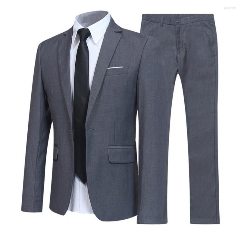 Men's Suits Fashion Formal Suit Set Pockets Comfortable Men Turndown Collar Buttons, Grey
Men's Suits Fashion Formal Suit Set Pockets Comfortable Men Turndown Collar Buttons, Grey