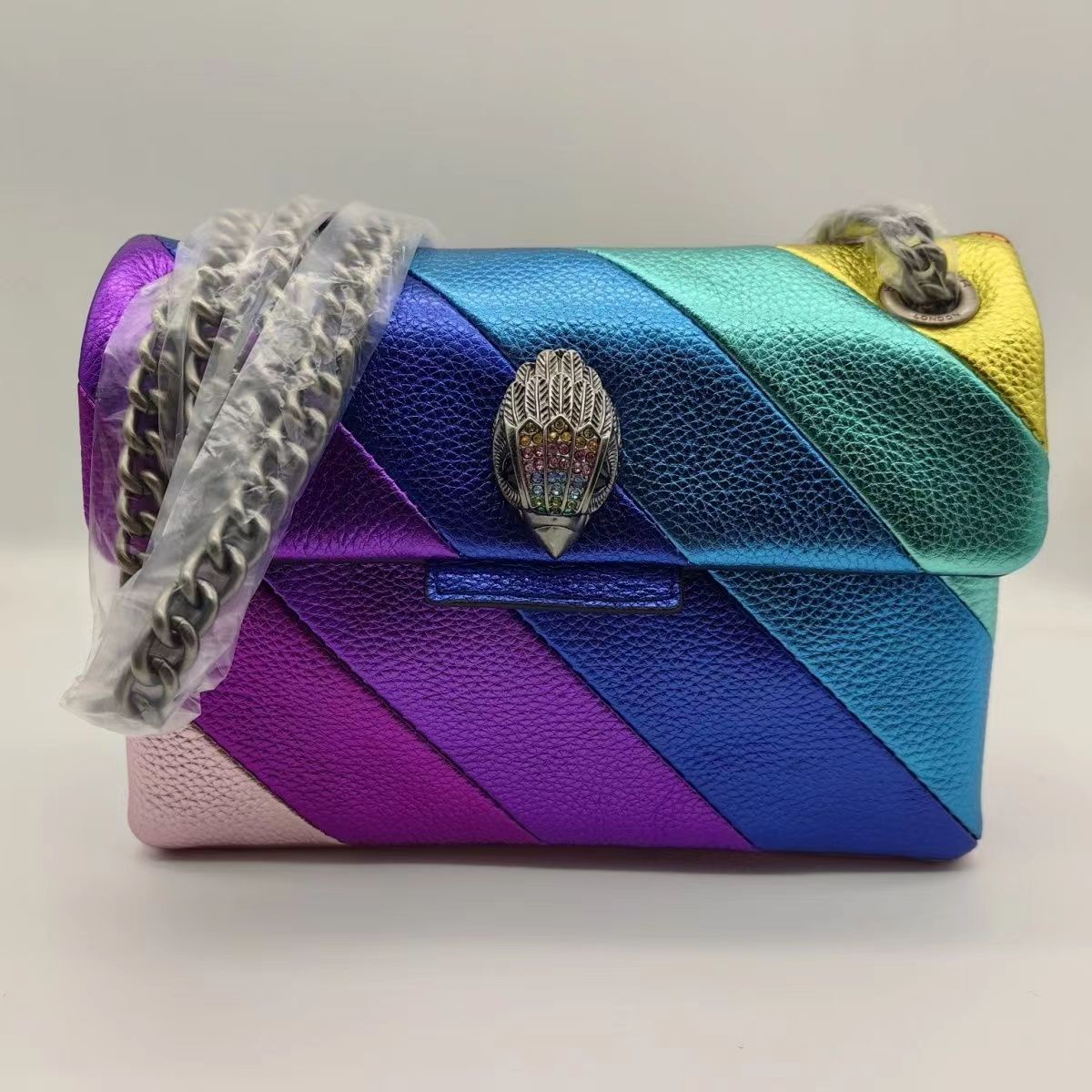 Kurt Geiger London Kensington Mini PUl Leather Rainbow Cross Body Bag and Purse Luxury Shoulder Bag Small Messenger Bag, As picture
Kurt Geiger London Kensington Mini PUl Leather Rainbow Cross Body Bag and Purse Luxury Shoulder Bag Small Messenger Bag, As picture