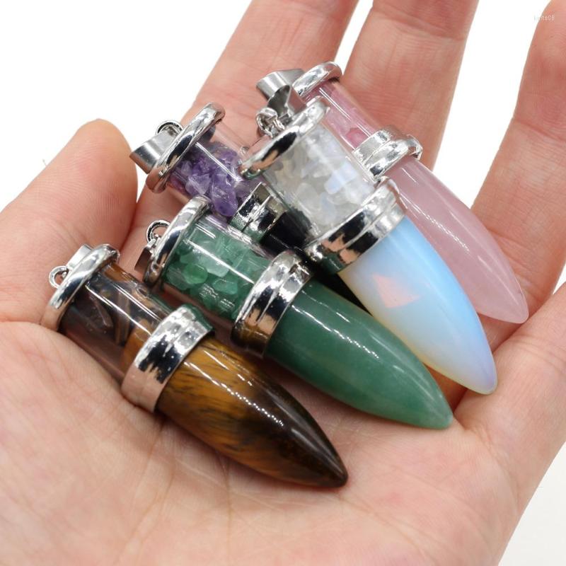 Pendant Necklaces Natural Gravel Stone Pendulum Reiki Rose Quartzs Opal Charms For Women DIY Necklace Making Jewelry Findings Size 16x52mm
Pendant Necklaces Natural Gravel Stone Pendulum Reiki Rose Quartzs Opal Charms For Women DIY Necklace Making Jewelry Findings Size 16x52mm