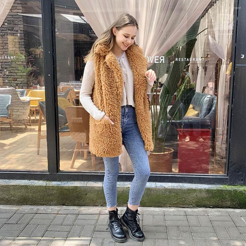 Women's Fur 2023 Autumn Winter Mid Long Vest Women Jacket Thick Warm Turn Down Collar Cardigan WaistCoat Plush Teddy Coat Female, Camel
Women's Fur 2023 Autumn Winter Mid Long Vest Women Jacket Thick Warm Turn Down Collar Cardigan WaistCoat Plush Teddy Coat Female, Camel