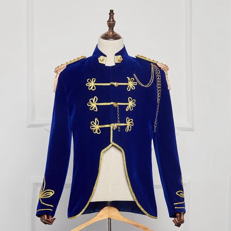 Men' Tracksuits 23 Blue Menswear Royal Costume Annual Meeting Film Portrait Dramatic British Prince Retro Historical Menswea
Men' Tracksuits 23 Blue Menswear Royal Costume Annual Meeting Film Portrait Dramatic British Prince Retro Historical Menswea