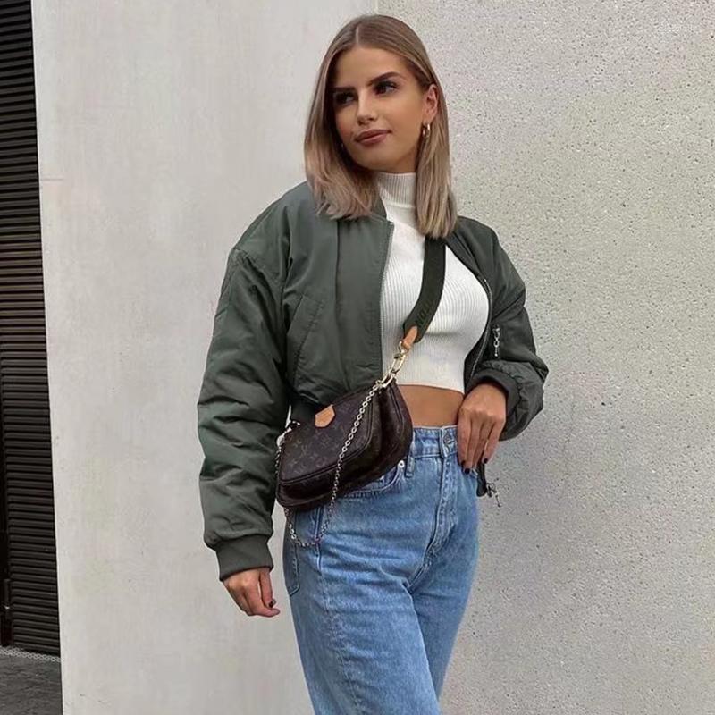 Women' Jackets SLTNX Fashion 2023 Woman Bomber For Women Chic Pockets Decoration Casual Coat Ladies Spring Autumn Outerwear, Army green
Women' Jackets SLTNX Fashion 2023 Woman Bomber For Women Chic Pockets Decoration Casual Coat Ladies Spring Autumn Outerwear, Army green