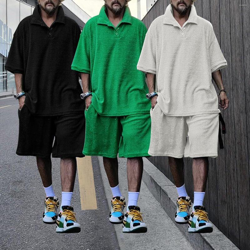 Men's Tracksuits Men's Polo Suit Fashion Men Sets Mens Solid Color Summer V-neck Zipper Short Sleeve Shirt Shorts Two Pieces Sports, Green
Men's Tracksuits Men's Polo Suit Fashion Men Sets Mens Solid Color Summer V-neck Zipper Short Sleeve Shirt Shorts Two Pieces Sports, Green