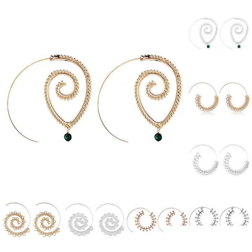 Hoop Huggie Bohemia Personality Round Spiral Drop Earrings Exaggerated Gold Color Gear For Women Jewelry Punk Delivery Dhgarden Dhnul
Hoop Huggie Bohemia Personality Round Spiral Drop Earrings Exaggerated Gold Color Gear For Women Jewelry Punk Delivery Dhgarden Dhnul