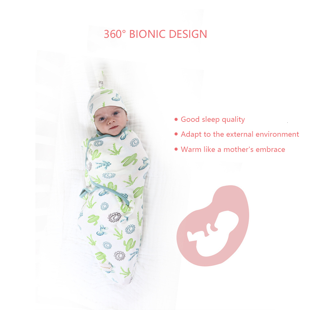 Sleeping Bags baby sleeping bag born envelope wrap swaddle soft 100% cotton 06 months sleep blanket 230413