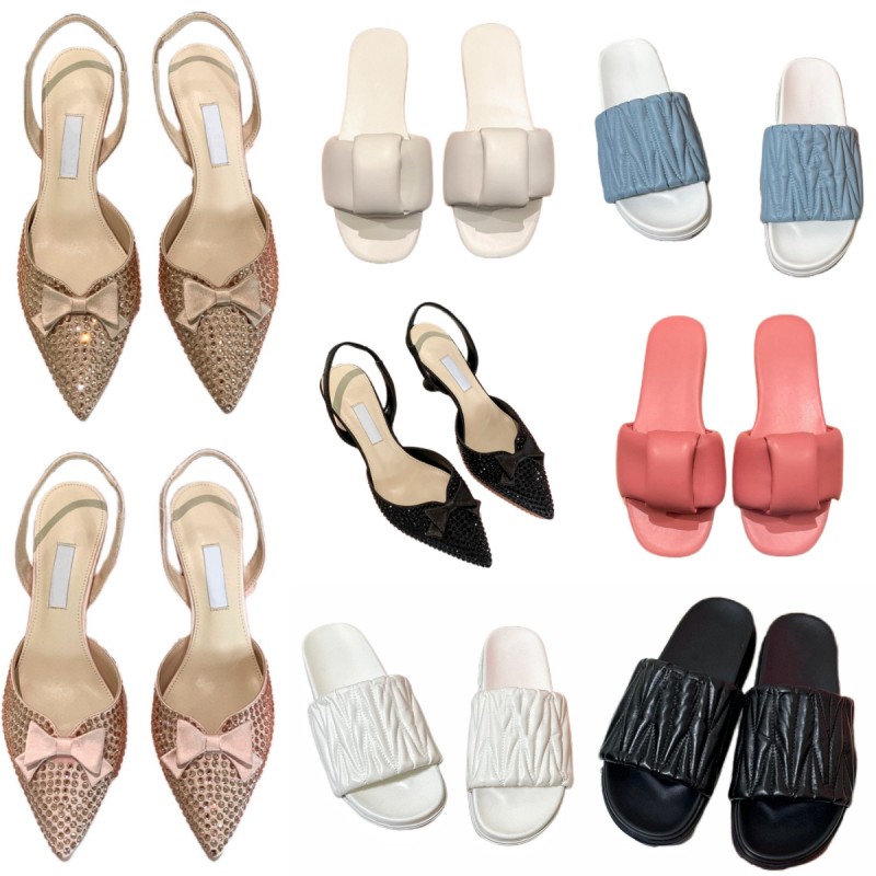 Slippers Luxury Designer Shoes Sandals Flat pointed rhinestones High heels Letter shoes Candy Jelly Shoes Outdoor beach shoes one word retro casual fashion
Slippers Luxury Designer Shoes Sandals Flat pointed rhinestones High heels Letter shoes Candy Jelly Shoes Outdoor beach shoes one word retro casual fashion