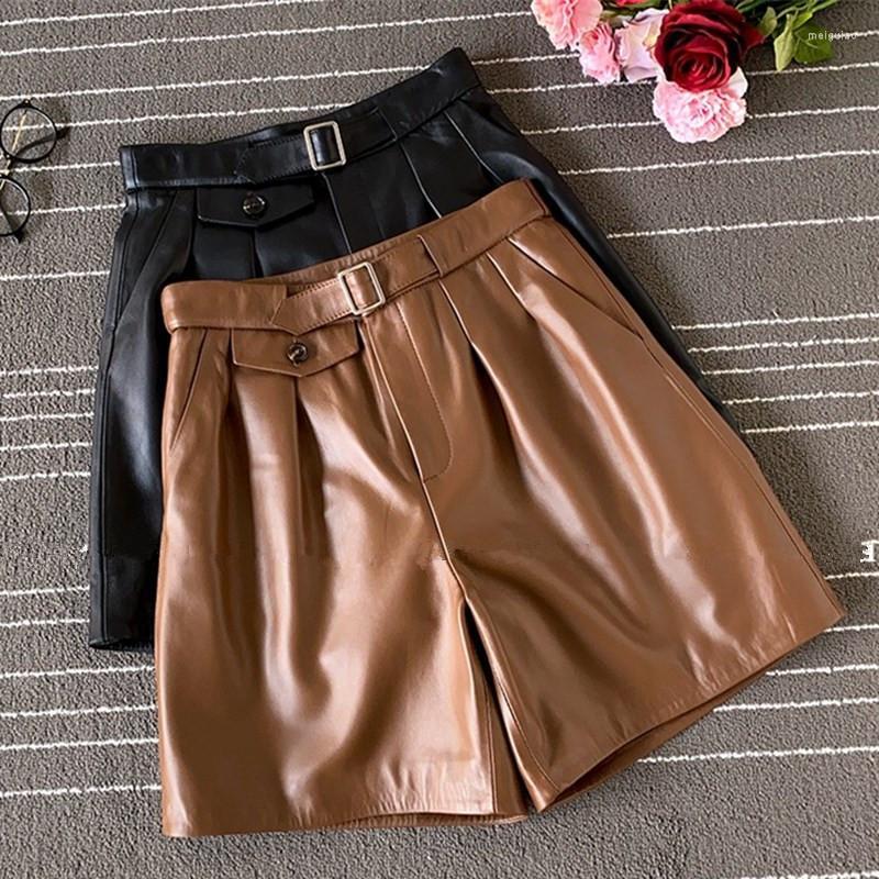Women' Pants & Capris 2023 Autumn High Quality Sheepskin Real High-rise Wide Leag Chic Women Leather Short C213, Black
Women' Pants & Capris 2023 Autumn High Quality Sheepskin Real High-rise Wide Leag Chic Women Leather Short C213, Black
