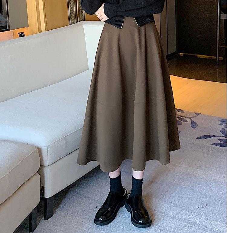 Woolen Big Hem Skirt Autumn And Winter Elastic High Waist Slimming Stitching A, Black
Woolen Big Hem Skirt Autumn And Winter Elastic High Waist Slimming Stitching A, Black