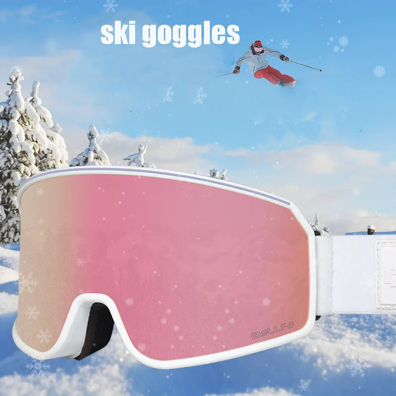 Ski Goggles Double layer anti fog ski goggles column surface anti UV 231114