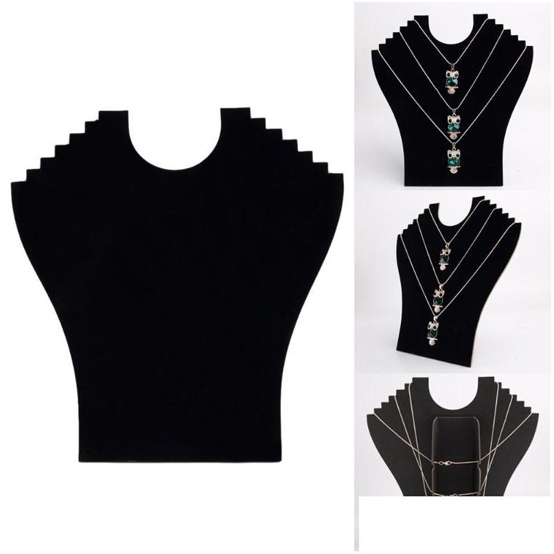 Jewelry Stand Unique Design Fashion Style Easel Black Necklace Bust Display Holder Veet Pendant Chain Drop Delivery Packaging Dhgarden Dhrug
Jewelry Stand Unique Design Fashion Style Easel Black Necklace Bust Display Holder Veet Pendant Chain Drop Delivery Packaging Dhgarden Dhrug