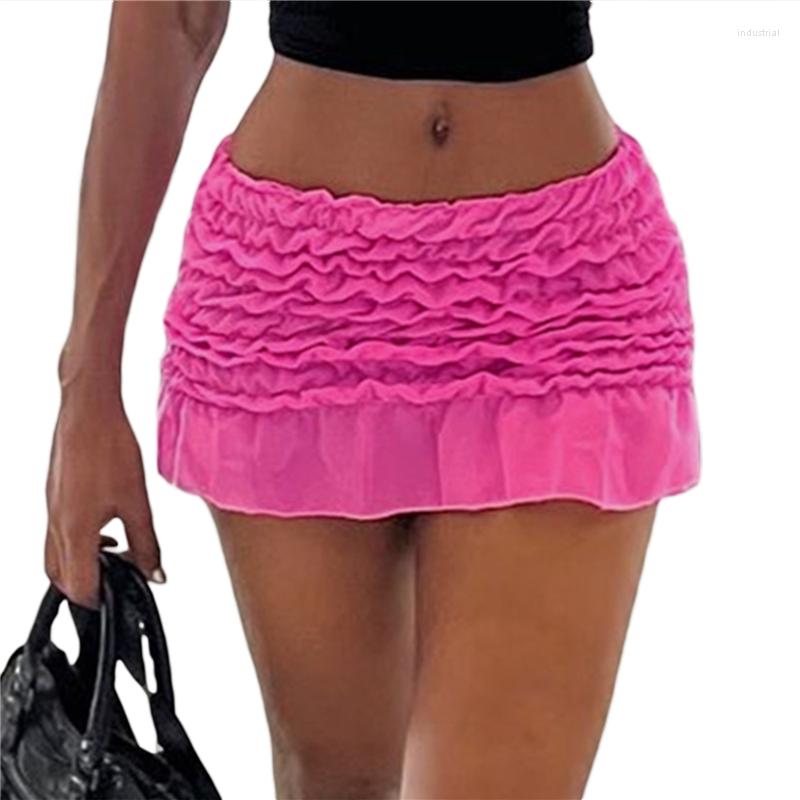 Skirts Y2k Mini 2000s Aesthetic Women Solid Color Elastic Low Waist Ruffle Short Skirt Grunge Fairy Core Casual Streetwear, As photo shows
Skirts Y2k Mini 2000s Aesthetic Women Solid Color Elastic Low Waist Ruffle Short Skirt Grunge Fairy Core Casual Streetwear, As photo shows