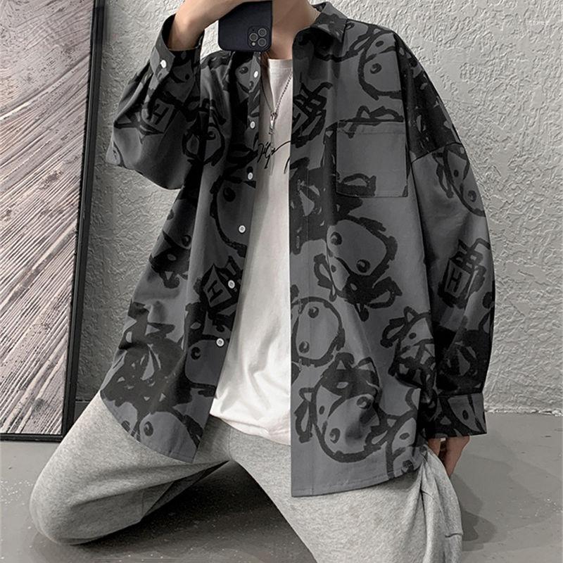 Women's Blouses QWEEK Harajuku Women's Korean Style Blue Black Shirts Gothic Oversized BF Long Sleeve Tops Couple Cool Outerwear Fashion, Top1 
Women's Blouses QWEEK Harajuku Women's Korean Style Blue Black Shirts Gothic Oversized BF Long Sleeve Tops Couple Cool Outerwear Fashion, Top1