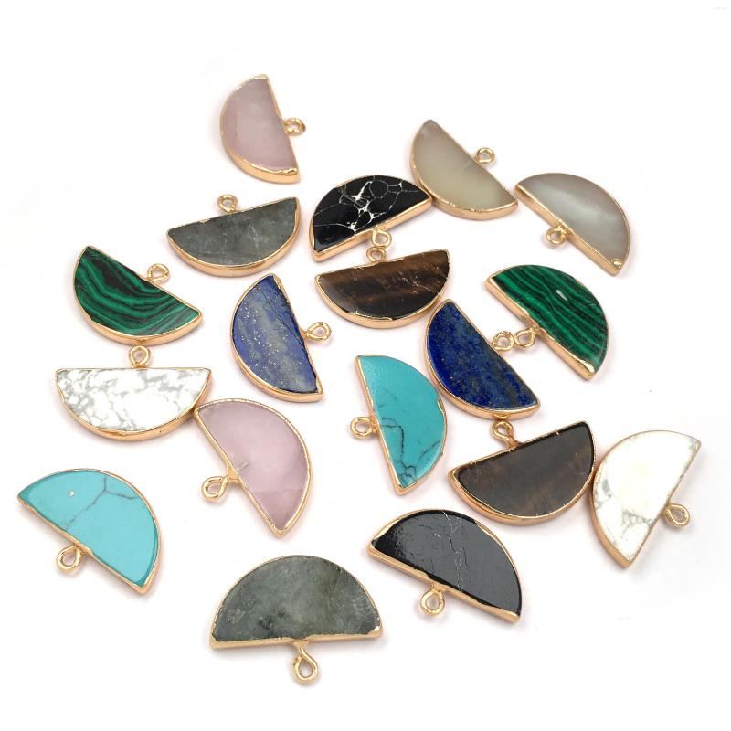 Pendant Necklaces Natural Stone Lapis Lazuli Quartz Charms Semicircle Shape Pendants For Jewelry Making DIY Necklace Accessories
Pendant Necklaces Natural Stone Lapis Lazuli Quartz Charms Semicircle Shape Pendants For Jewelry Making DIY Necklace Accessories