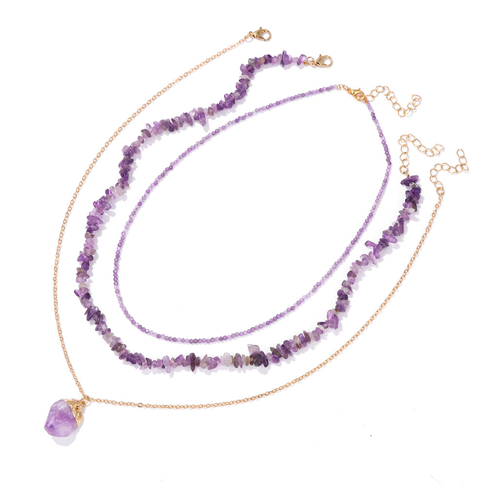 3pcs/set Natural Raw gravel chip stone necklace Beaded Choker Minimalism Colorful Healing Stone Crystal Summer Necklace
3pcs/set Natural Raw gravel chip stone necklace Beaded Choker Minimalism Colorful Healing Stone Crystal Summer Necklace