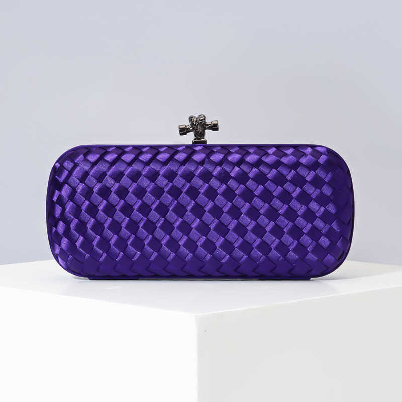 Evening Bags Bag Silk Woven Women s Hand Slant Across Simple Dinner 231114