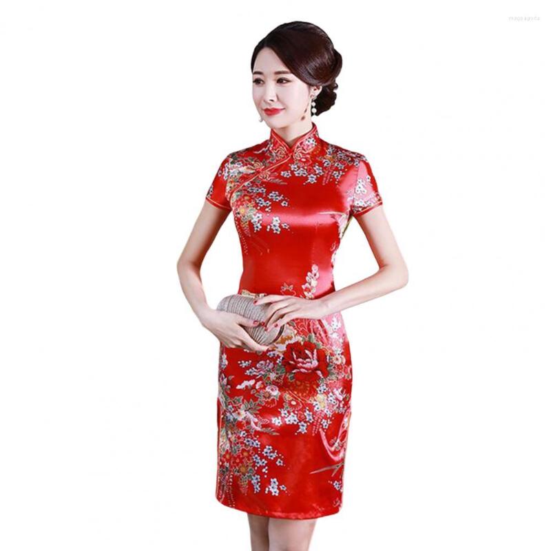 Ethnic Clothing Classic Elegant Qipao Skin-touch Lady Cheongsam Smooth Chinese Style Summer Slim Hip Wrap
Ethnic Clothing Classic Elegant Qipao Skin-touch Lady Cheongsam Smooth Chinese Style Summer Slim Hip Wrap