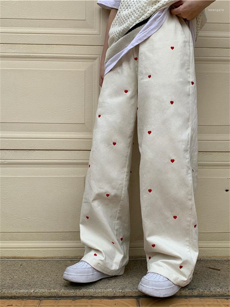 Women's Jeans 2023 Women Streetwear Casual Heart Shaped Embroidery Elastic Waist Vintage Baggy Straight Denim Trouser Mom Wide Leg Pants, Black
Women's Jeans 2023 Women Streetwear Casual Heart Shaped Embroidery Elastic Waist Vintage Baggy Straight Denim Trouser Mom Wide Leg Pants, Black