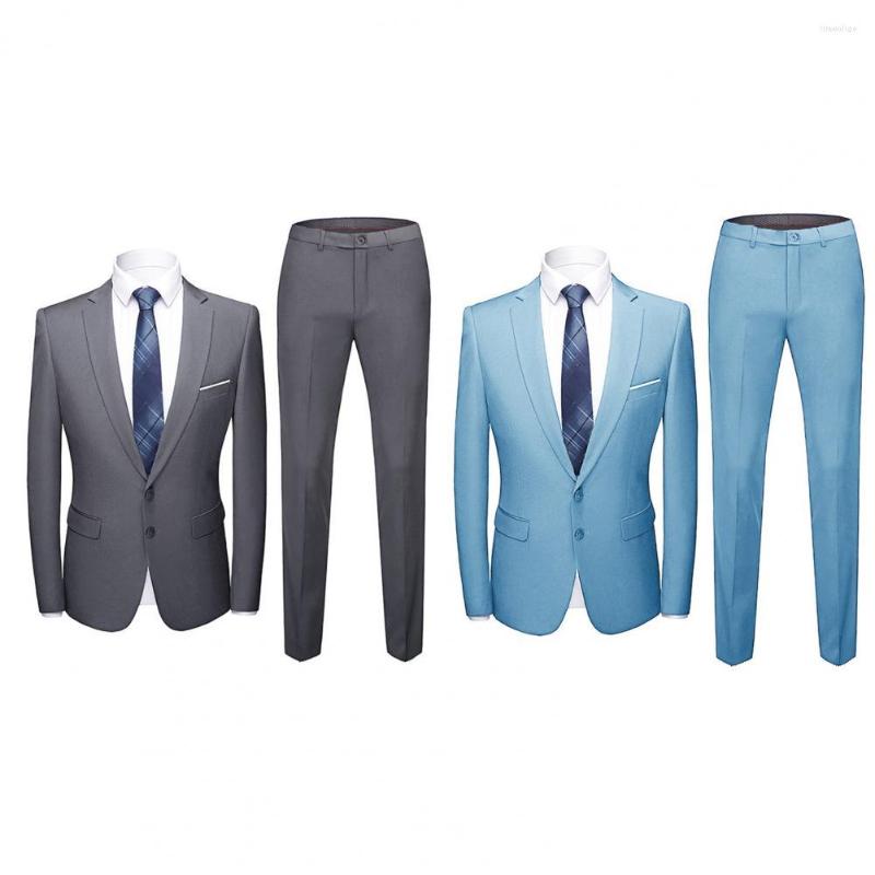 Men's Suits 1 Set Suit Coat Trousers Long Sleeve Fine Stitching Cozy Slimming Pure Color Blazer Pants, Navy blue
Men's Suits 1 Set Suit Coat Trousers Long Sleeve Fine Stitching Cozy Slimming Pure Color Blazer Pants, Navy blue
