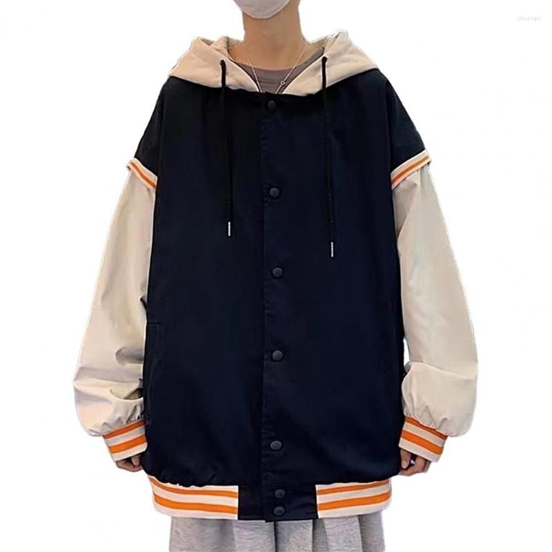 Men's Jackets Warm Trendy Spring Autumn Patchwork Color Hooded Baseball Jacket Coat Elastic Hem Long Sleeve Daily Clothing, Green
Men's Jackets Warm Trendy Spring Autumn Patchwork Color Hooded Baseball Jacket Coat Elastic Hem Long Sleeve Daily Clothing, Green