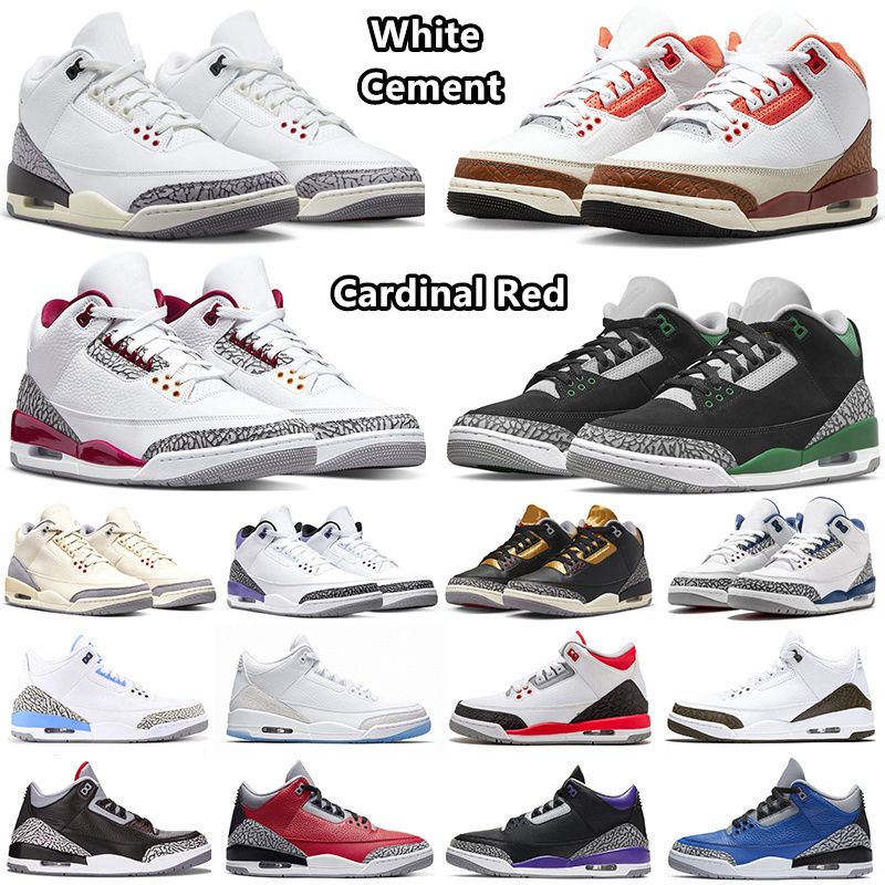Jumpman 3 3s Basketball Shoes Mars Stone White Cement Wizards Cardinal Red Black Gold Kumquat Pine Green Lucky Green Dark Iris Muslin Sport Sneakers for Men and Women, Item#16
Jumpman 3 3s Basketball Shoes Mars Stone White Cement Wizards Cardinal Red Black Gold Kumquat Pine Green Lucky Green Dark Iris Muslin Sport Sneakers for Men and Women, Item#16