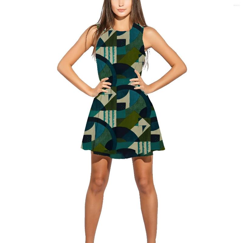 Casual Dresses 3D Printing Geometric Stitching Women' Sleeveless Round Neck Skirt Summer Cotton Pajamas, Black
Casual Dresses 3D Printing Geometric Stitching Women' Sleeveless Round Neck Skirt Summer Cotton Pajamas, Black