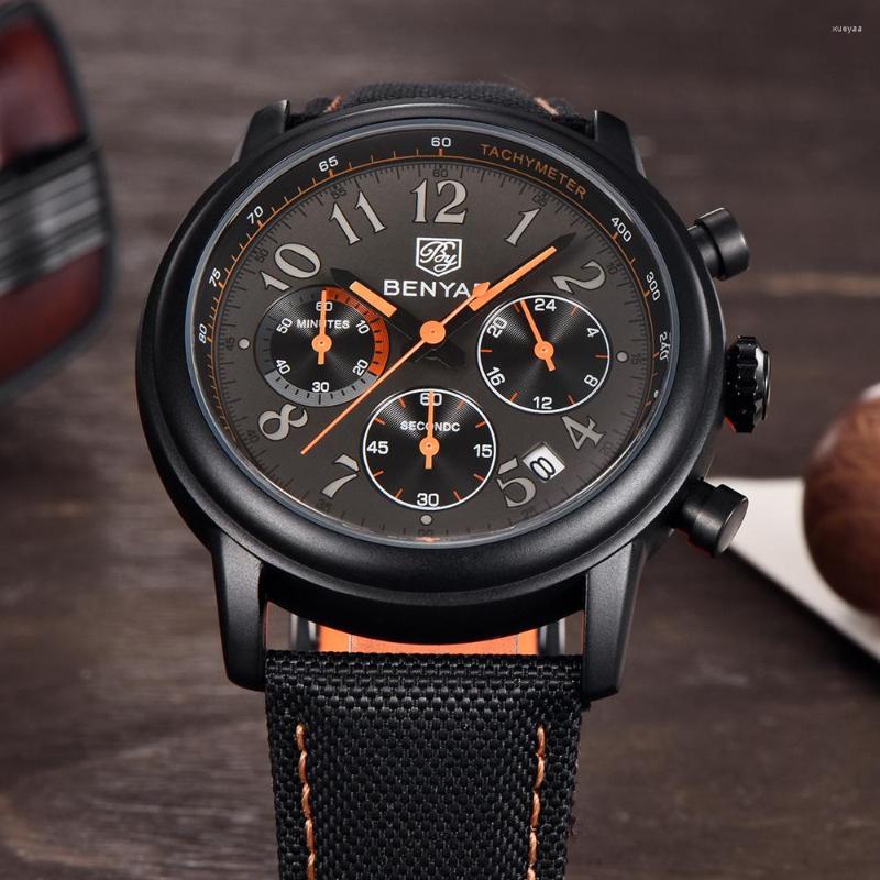 Wristwatches BENYAR Sports Watch For Men Fashion Quartz Wristwatch Luxury Leather Mens Watches 50ATM Waterproof Military Relogio Masculino, Blue
Wristwatches BENYAR Sports Watch For Men Fashion Quartz Wristwatch Luxury Leather Mens Watches 50ATM Waterproof Military Relogio Masculino, Blue
