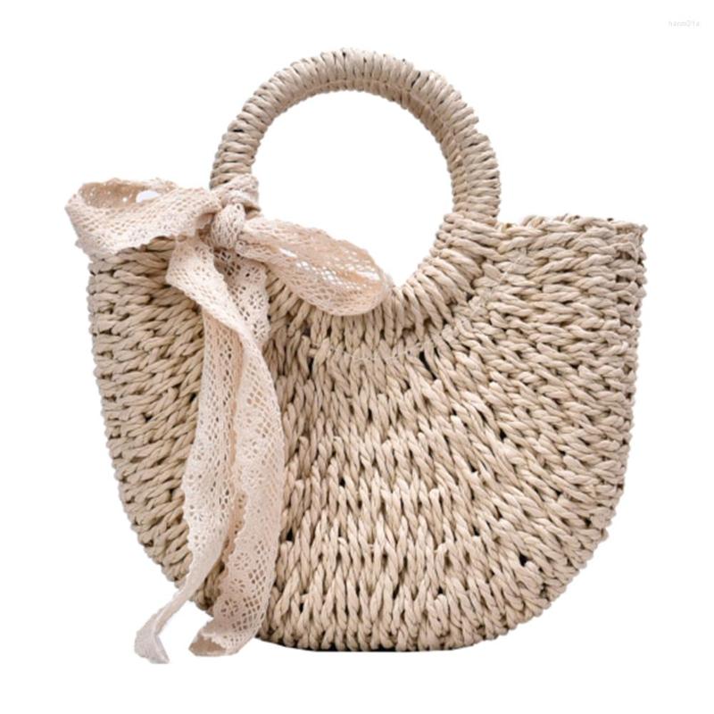 Evening Bags Women Straw Shoulder Female Clutch Large Capacity Summer Beach Fashion Crossbody Bag Casual With Lace Ribbon, Beige
Evening Bags Women Straw Shoulder Female Clutch Large Capacity Summer Beach Fashion Crossbody Bag Casual With Lace Ribbon, Beige