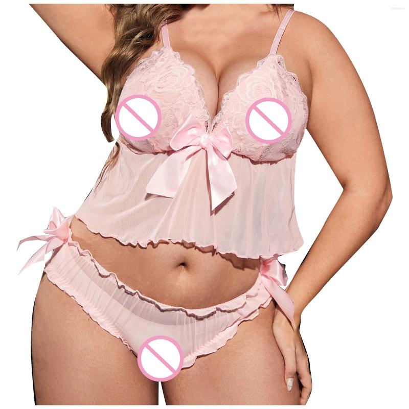Women's Panties Women Lingerie Set Two Piece Bowknot Transparent Mesh Lace Steel Ring Bra Thongs Underwire Underwear Erotic Intimate, Pink
Women's Panties Women Lingerie Set Two Piece Bowknot Transparent Mesh Lace Steel Ring Bra Thongs Underwire Underwear Erotic Intimate, Pink