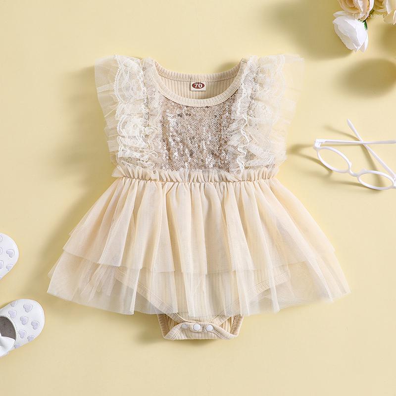 Rompers Baby Girl Summer Romper Shiny Sequin Sleeveless Round Neck Ribbed Tutu Dress
Rompers Baby Girl Summer Romper Shiny Sequin Sleeveless Round Neck Ribbed Tutu Dress