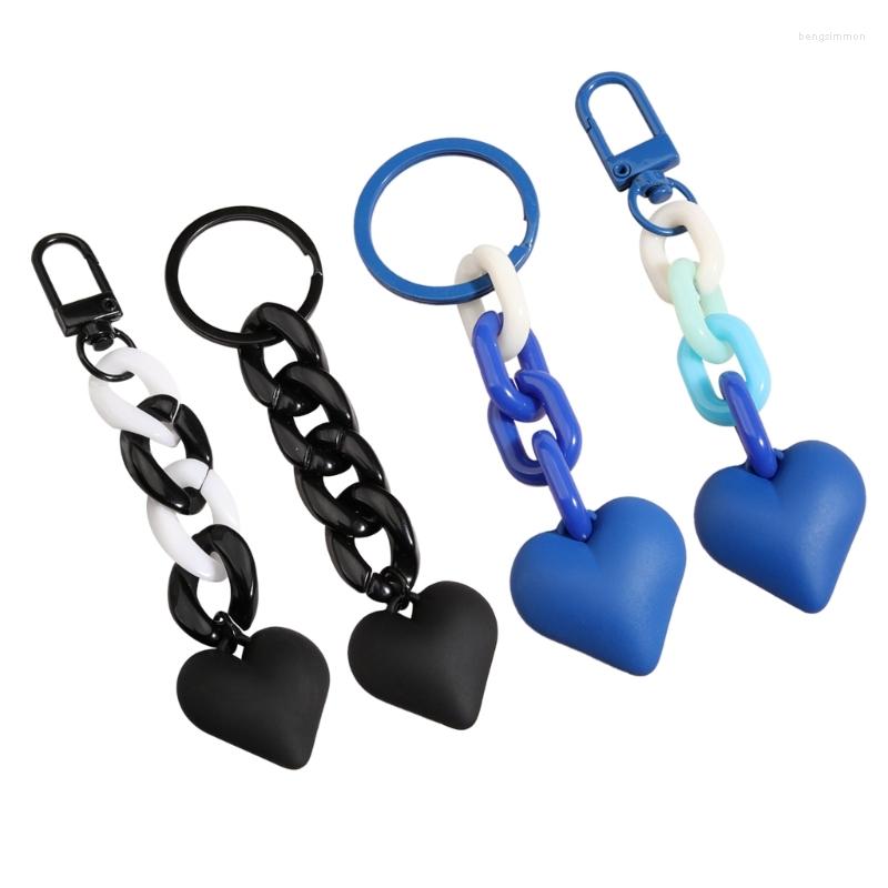 Keychains Handmade Heart Keychain Plastic Link Chain Rings For Women Girls Handbag Pendant Accessories Car Keys Jewelry Gifts
Keychains Handmade Heart Keychain Plastic Link Chain Rings For Women Girls Handbag Pendant Accessories Car Keys Jewelry Gifts