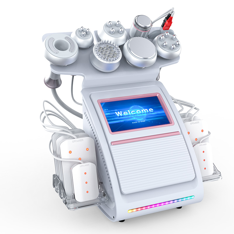 High Quality Portable 9 In 1 Rf Body Slimming Explosive Speed Grease Vacuum Cavitation System Machine Fat Explosion Instrument Beauty Salon RF Instrum