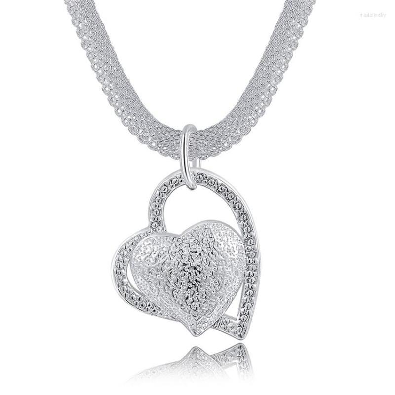 Chains N270 Beautiful Fashion Elegant Silver Color Charm Mesh Chain Retro HEART Pretty Lady Necklace Jewelry
Chains N270 Beautiful Fashion Elegant Silver Color Charm Mesh Chain Retro HEART Pretty Lady Necklace Jewelry
