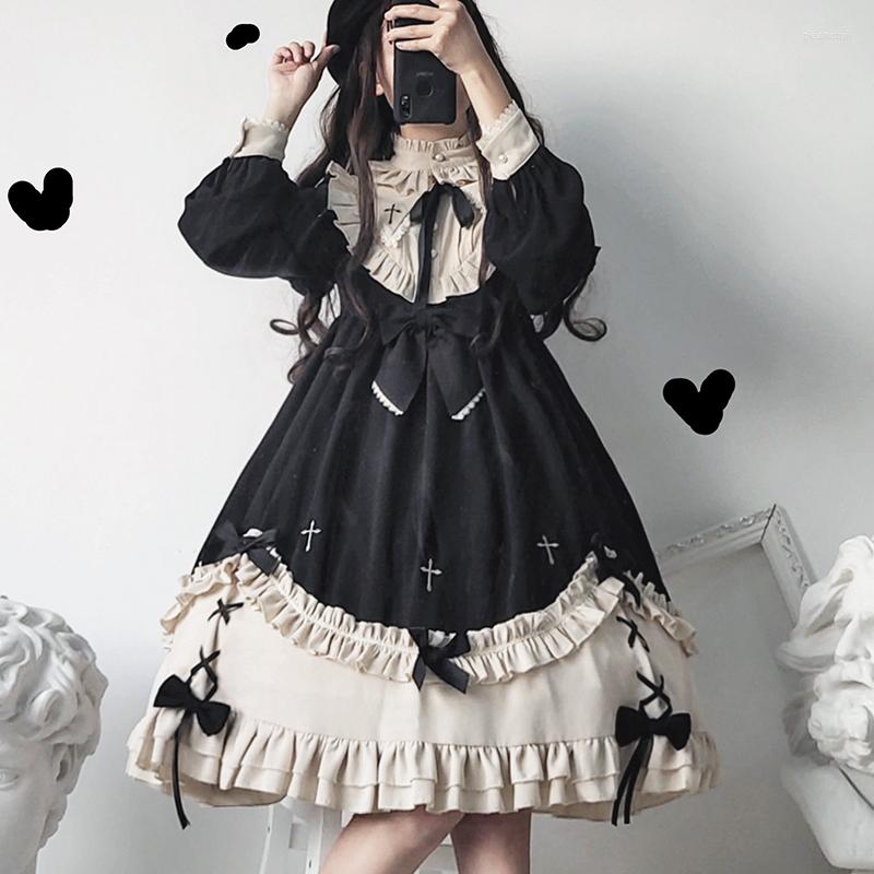 Stage Wear Gothic Lolita Dress Soft Sisiter Sweet Black Women Princess Girl Halloween Cos Japanese Kawaii SL2947
Stage Wear Gothic Lolita Dress Soft Sisiter Sweet Black Women Princess Girl Halloween Cos Japanese Kawaii SL2947