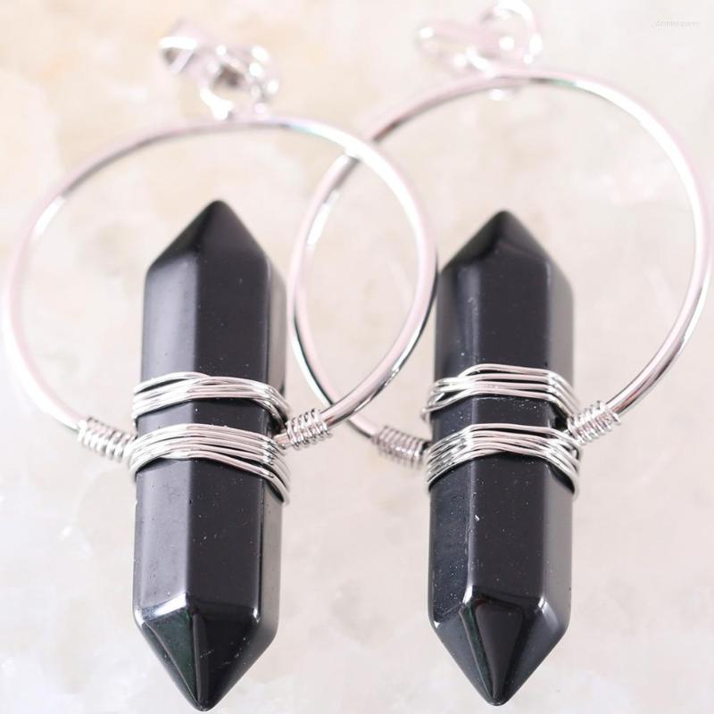 Charms Copper Or Reiki Healing Natural Stone Black Onyx Eye Pendulum For Prism Dowsing Hexagonal Pendant Bead 1Pcs K767
Charms Copper Or Reiki Healing Natural Stone Black Onyx Eye Pendulum For Prism Dowsing Hexagonal Pendant Bead 1Pcs K767