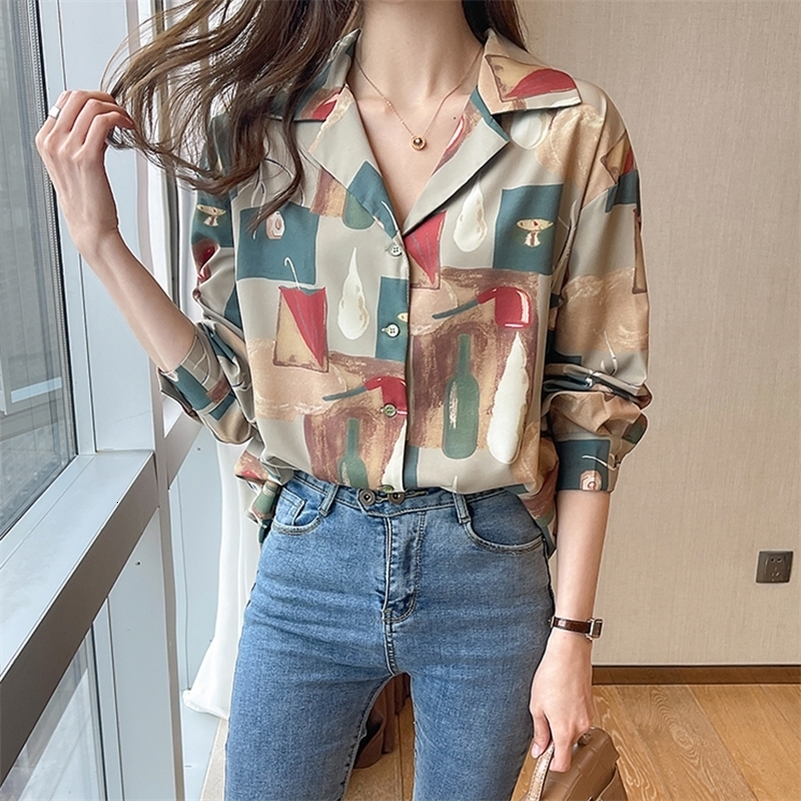 Women's Blouses Shirts Spring summer Women's Blouses printing shirts chic long sleeve Tops Shirts Blusas Mujer 230414, The picture color
Women's Blouses Shirts Spring summer Women's Blouses printing shirts chic long sleeve Tops Shirts Blusas Mujer 230414, The picture color