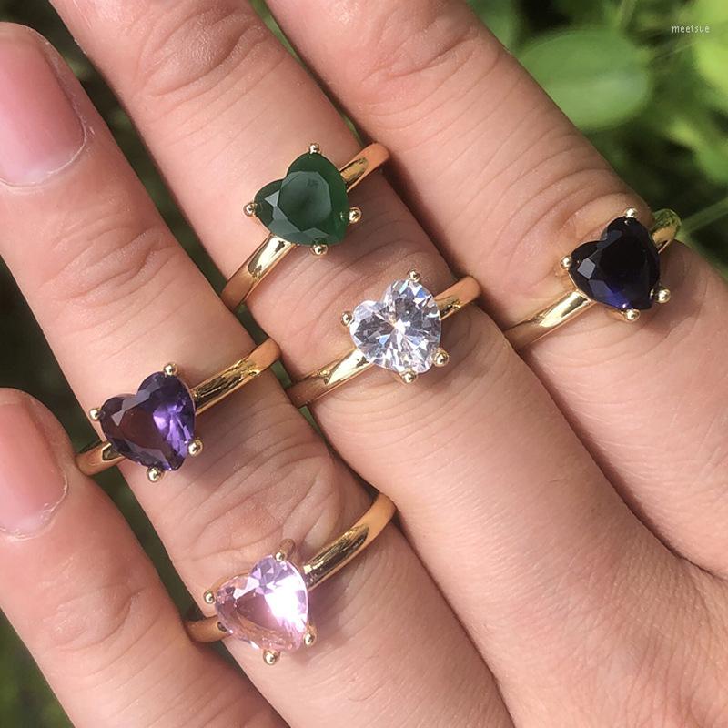 Cluster Rings Ins Creative Zircon Heart-Shaped Ring Simple Retro Colorful Peach Heart For Women Girls Fashion Jewelry Gift
Cluster Rings Ins Creative Zircon Heart-Shaped Ring Simple Retro Colorful Peach Heart For Women Girls Fashion Jewelry Gift