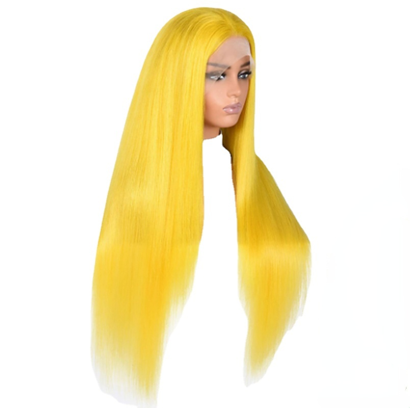 26Inch Yellow Silky Straight Preplucked Soft 180%Density Long Natural Hairline Glueless Lace Front Wig For Women Babyhair
26Inch Yellow Silky Straight Preplucked Soft 180%Density Long Natural Hairline Glueless Lace Front Wig For Women Babyhair