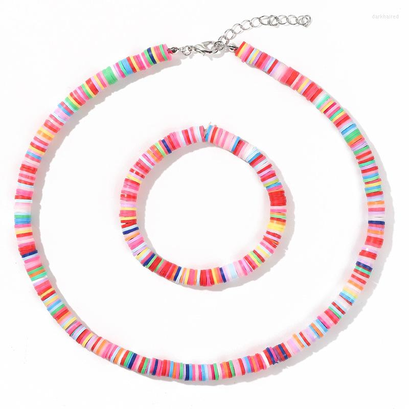 Chains 2023 Selling Colorful Ppolymer Clay Sheet Bohemia Beach Choker Women Fashion Necklace
Chains 2023 Selling Colorful Ppolymer Clay Sheet Bohemia Beach Choker Women Fashion Necklace