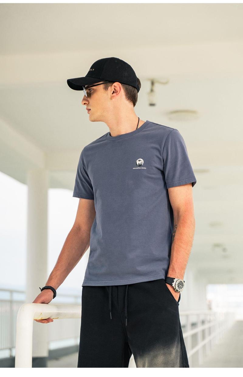 Men's T Shirts YTX2986 230G Heavy Weight Cotton Summer Fashion Letter Printing Short-sleeved T-shirt Men, Black
Men's T Shirts YTX2986 230G Heavy Weight Cotton Summer Fashion Letter Printing Short-sleeved T-shirt Men, Black