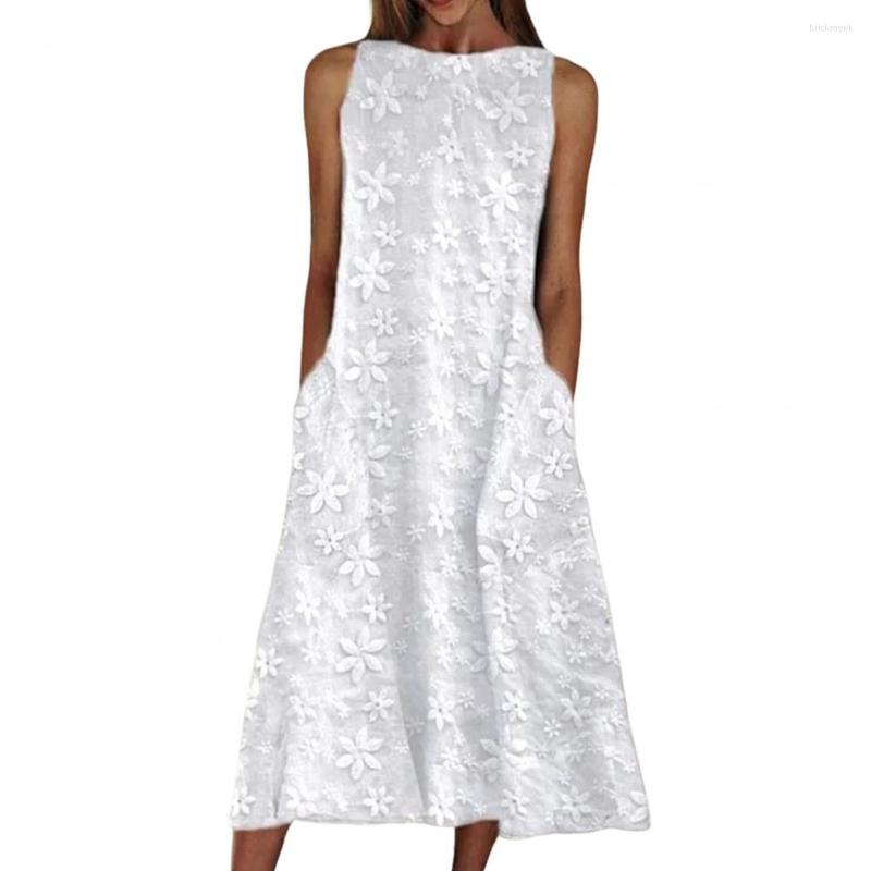 Casual Dresses Breathable Beautiful Shoulderless Lady Summer Dress Soft Flower Embroidery Garment, White
Casual Dresses Breathable Beautiful Shoulderless Lady Summer Dress Soft Flower Embroidery Garment, White