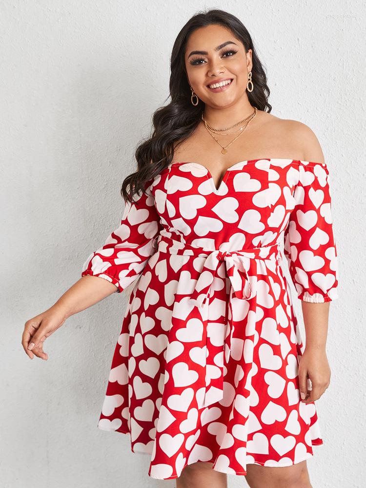 Plus Size Dresses Oversized Women's Clothing Fashion Printing Off Shoulder Outfits Party Dress, Picture color
Plus Size Dresses Oversized Women's Clothing Fashion Printing Off Shoulder Outfits Party Dress, Picture color