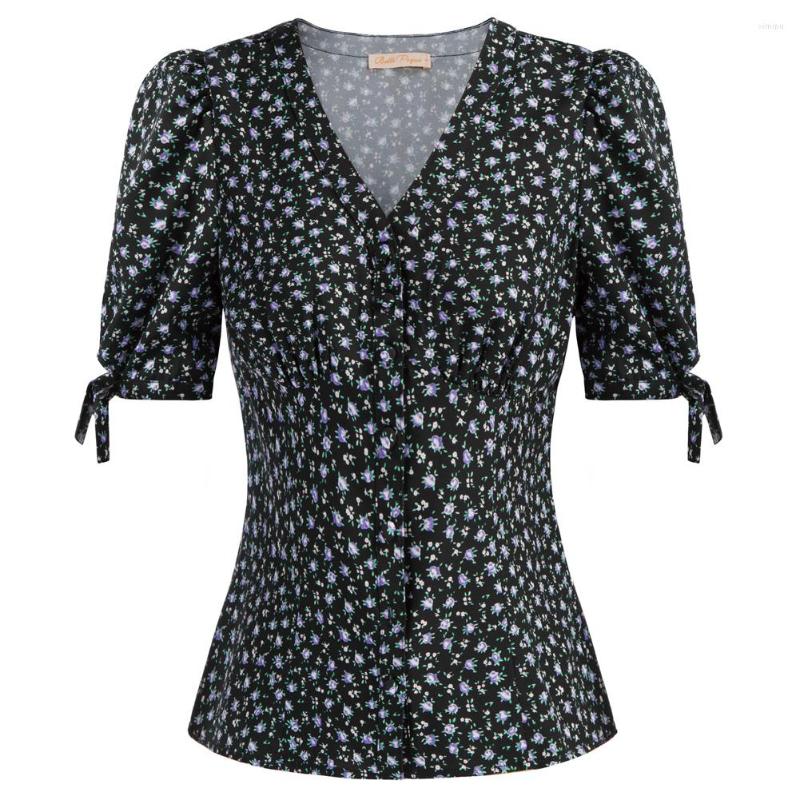 Women's Blouses BP Women's Blouse Cherries Pattern Shirt 2023 Summer Tops Short Puff Sleeves V-Neck Button Placket Chemise Femme, 15
Women's Blouses BP Women's Blouse Cherries Pattern Shirt 2023 Summer Tops Short Puff Sleeves V-Neck Button Placket Chemise Femme, 15